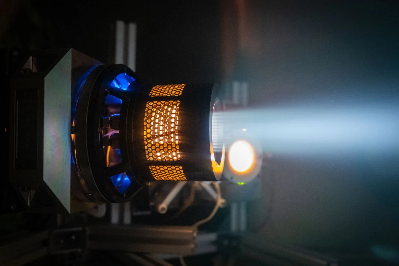 AURA-MINI thruster firing
